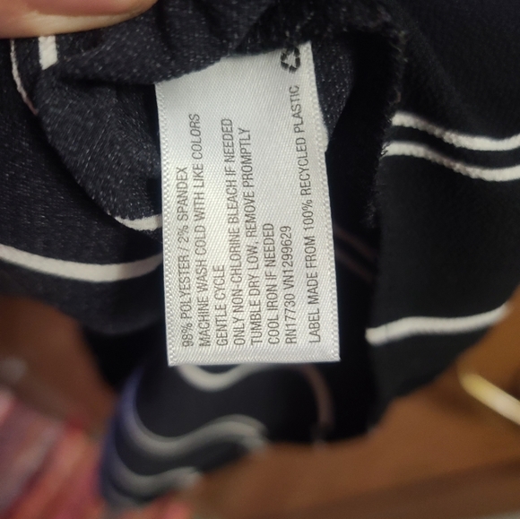 Black striped romper  Xl - Picture 5 of 12